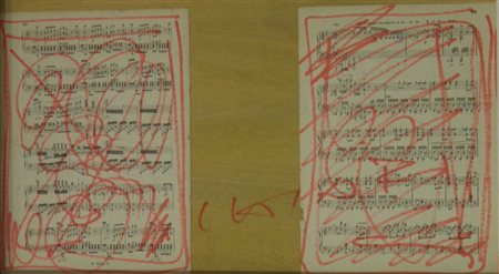 CHIARI GIUSEPPE FIRENZE 1926 2007 SENZA TITOLO TECNICA MISTA SU TAVOLA cm 30...