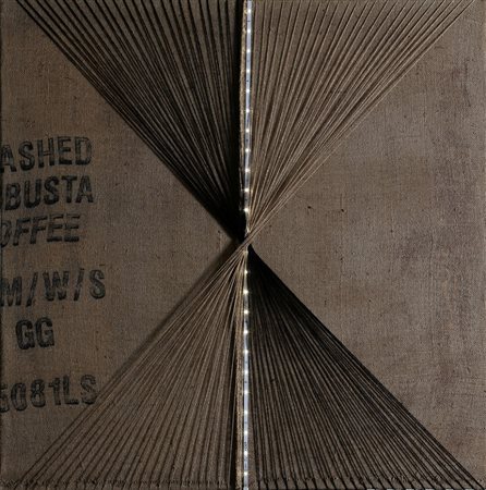 GIORGIA ZANUSO 1985 Doppio intreccio, 2015 Tecnica mista, fili di cotone,...