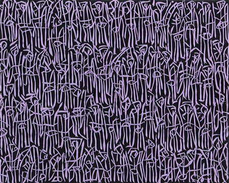 SERGIO FERMARIELLO 1961 Guerrieri - FEZ, 2010 Pasta di marmo su tela, cm. 20...