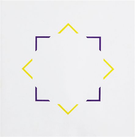 MARIO BALLOCCO 1913 - 2008 Senza titolo, 1972 Acrilico su cartoncino, cm. 30...