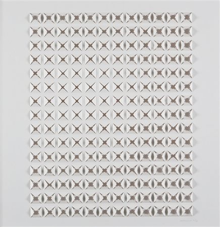 DADAMAINO 1930 - 2004 Rilievo, 1974 Multiplo con rilievi, cm. 68 x 68 Opera...