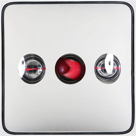 FRANCO COSTALONGA 1933 Oggetto cromocinetico, 1970 Assemblaggio, 3 sfere in...