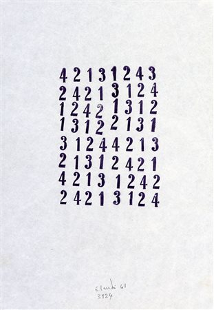 EDOARDO LANDI 1937 3124, 1961 Inchiostro su carta, cm. 29,5 x 21 Firmato e...