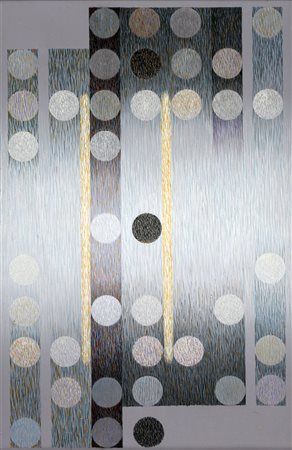 CARLO NANGERONI 1922 Senza titolo, 1996 Tecnica mista su tela, cm. 108 x 70...