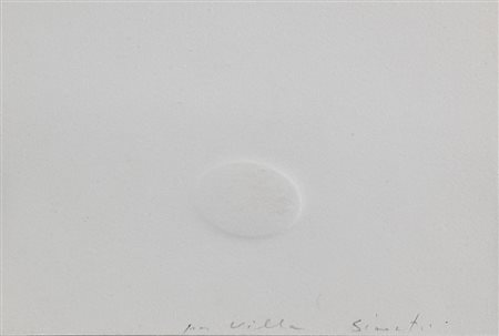 TURI SIMETI 1929 Un ovale bianco, anni ‘80 Calcografia, cm. 11,3 x 16,9...