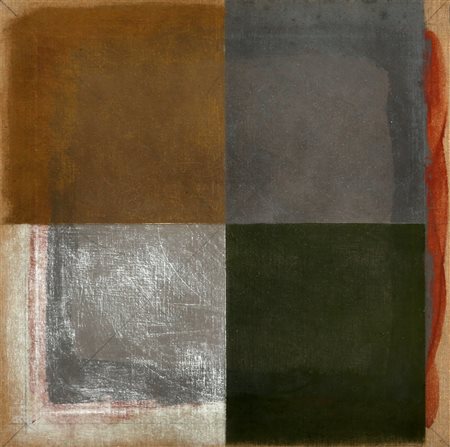 GIANCARLO BARGONI 1936 P , 1975 Tecnica mista su tela, cm. 60 x 60 Firmato e...