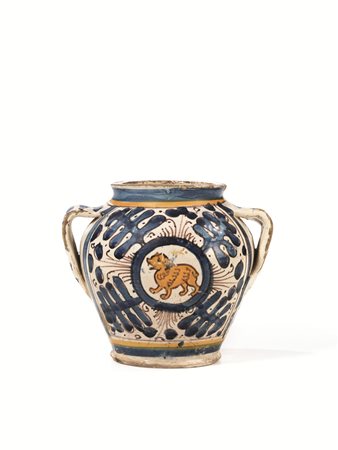 Vaso Alto in Ceramica Bianca con Punta Decorata Fatto a Mano in Italia -  Verio