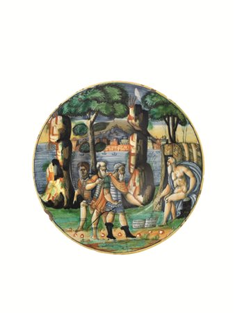 TONDINO CASTEL DURANTE, BOTTEGA DI LUDOVICO E ANGELO PICCHI,1550-1560 CIRCA...