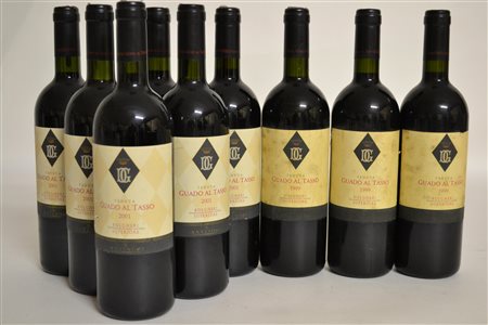 Guado al Tasso Antinori Bolgheri Superiore, DOC 2001 - 6 bt 1999 - 3 bt 9 bt...