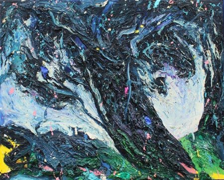 Pino Deodato Nao di Jonadi 1950 Il vento 1991 Olio su tela 80x100