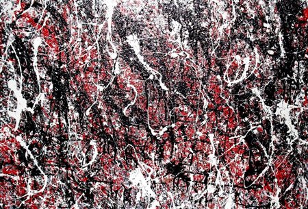 Anna Maria Scatigna Milano 1964 Red black and white 2013 smalto su tela...