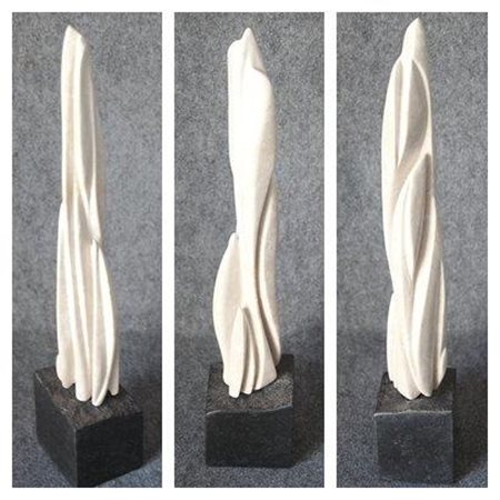 Melk Oggiono 1971 Senza titolo 2014 Scultura su marmo botticino 53x10...