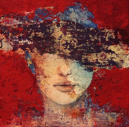 alan fecola castellanza 1980 Time after time 2015 Mista su tavola 40x40...