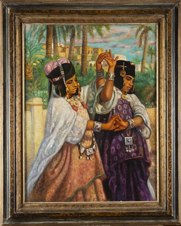 Sergio Ughi, 1995 da E. Dinet " Danzatrici al crepuscolo" olio su tela ( cm...