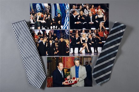 Lotto composto da due cravatte, di cui una Dionisio, corredate da foto di...