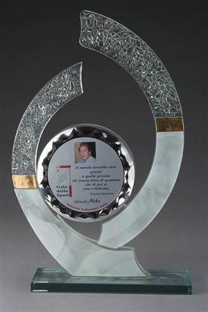 Premio in vetro di Murano Galà dello sport, Comune di Gallarate a Mike...