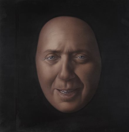 "Ritratto di Mike" 2004 acrilico su tela (cm 115x 112) firmato e datato al retro