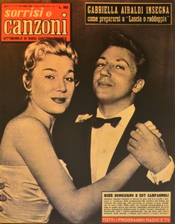 Sorrisi e canzoni - Copertina con Mike Bongiorno ed Edy Campagnoli