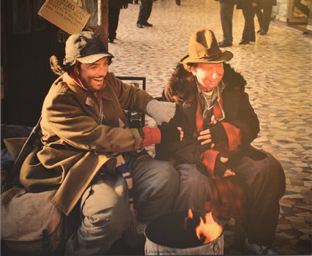 Mike e Fiorello allegri clochard, foto Andrea Sabatello