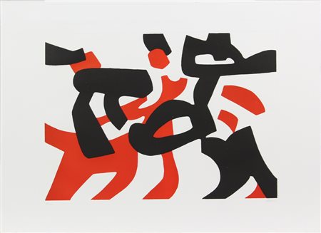 Carla Accardi, Senza titolo, acquatinta su carta, cm. 56x76 (lastra cm....