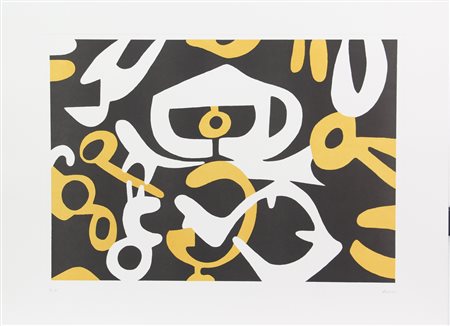 Carla Accardi, Senza titolo, acquatinta su carta, cm. 55,5x75,5 (lastra cm....