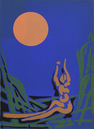 Cesare Peverelli, Senza titolo, serigrafia su carta, cm. 98x68,5, es. prova...