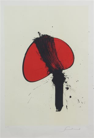 Emilio Scanavino, Senza titolo, litografia su carta, cm. 70x50, es. prova...