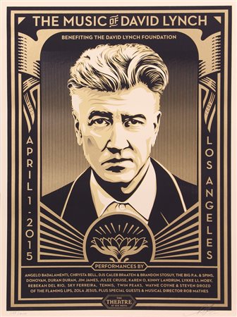 Shepard Fairey / Obey, The Music of David Lynch, 2015, litografia su carta,...