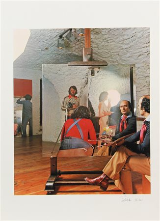 Michelangelo Pistoletto, Senza titolo, stampa su carta, cm. 70x50, es....