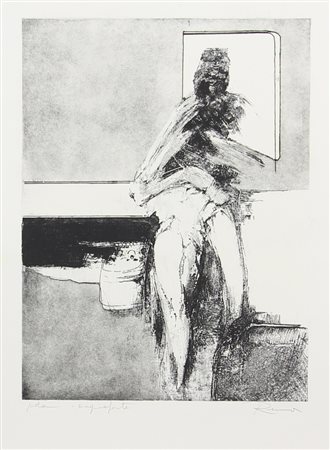 Ignoto, Senza titolo, acquaforte su carta, cm. 70x50 (lastra cm. 38,5x29),...