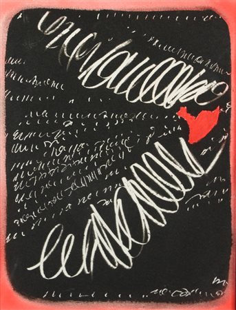 Ferrari Agostino, Senza titolo, tecnica mista su cartoncino, cm. 65x50,...