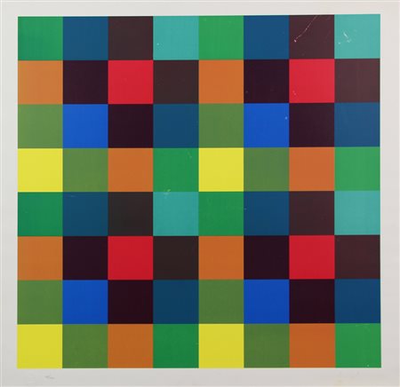 Toni Costa, Senza titolo, litografia su carta, cm. 70x70, es. 24/100, firmata...