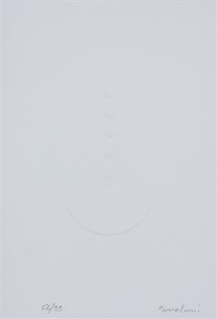 Agostino Bonalumi, Senza titolo, 2013, estroflessione su cartoncino eseguita...