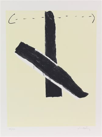 Antoni Tapies, Senza titolo, serigrafia su carta, cm. 79x59, es. 52/150,...