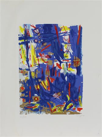 Antonio Corpora, Senza titolo, serigrafia su carta, cm. 79x59, es. CXII/CXX,...