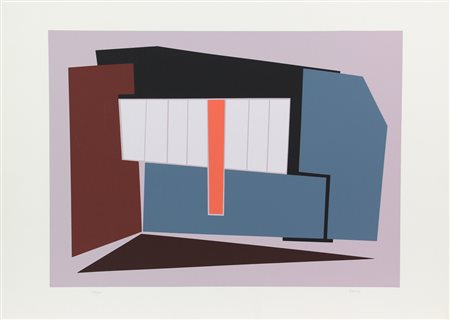 Gualtiero Nativi, Senza titolo, litografia su carta Fabriano, cm. 50x70, es....