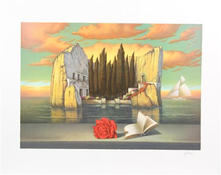 Antonio Nunziante, Senza titolo, serigrafia su carta, cm. 80x100, es. 30/30,...