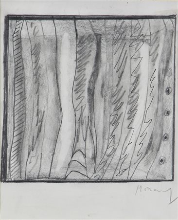 Ignazio Moncada, Senza titolo, matita su carta, cm. 17x14, firmata in basso a...