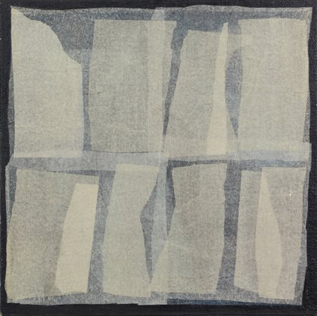 Ignazio Moncada, Senza titolo, 1977, tecnica mista e collage su tela, cm....