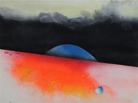 Tony Dallara, In In, acrilico su tela, cm. 30x40, firmato e intitolato al...