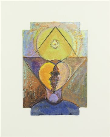 Bruno Ceccobelli, Amore a Prima Svista, tecnica mista e applicazione su...