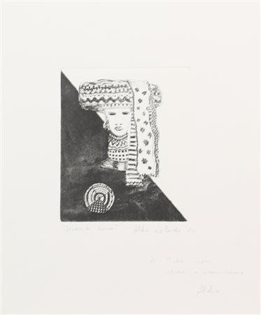 Ignoto, Studio di Donna, 1984, incisione su carta, cm. 51x35 (lastra cm....