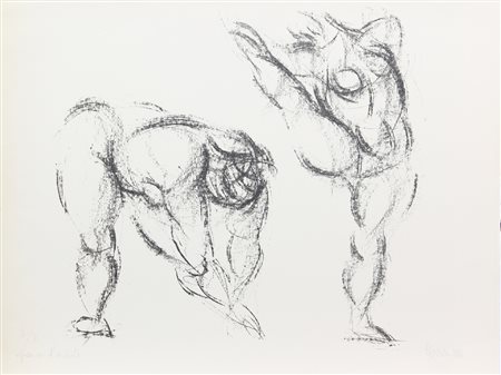 Ignoto, Senza titolo, 1966, litografia su carta, cm. 50x66, es. I/V prova...