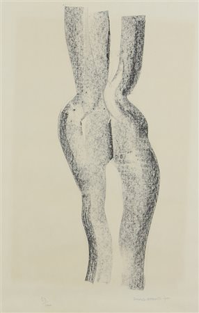 Pino Guffanti, Senza titolo, 1970, litografia su carta, cm. 70x49, es....