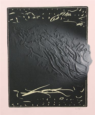 Ferrari Agostino, Senza titolo, 1992, tecnica mista su cartoncino, cm. 86x72,...