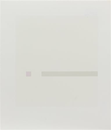 Antonio Calderara, Quadrato, 1972, serigrafia su carta, cm. 39x33, es. 54/90,...