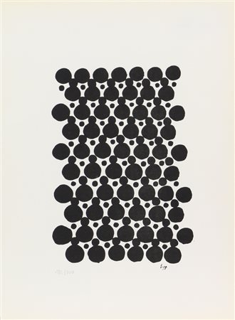 Gastone Biggi, Senza titolo, 1967, litografia su carta, cm. 33x24, es....