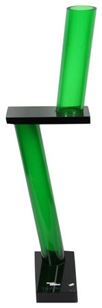 Emilio Tadini, Senza titolo, scultura in vetro, cm. 68x21x21, es. 4/8, firma...