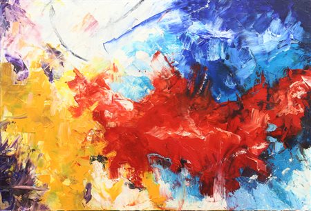 Giuseppe Ellul Cardone, Sensazioni, 2015, olio su tela, cm. 70x50, firmato,...