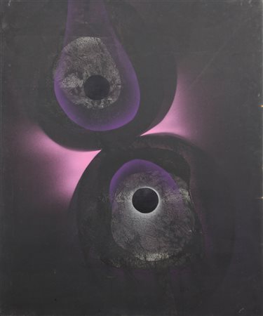 Jean Triffez, Haleine de l'Air, nitroacrilico su tela, cm. 101x80, firmato e...